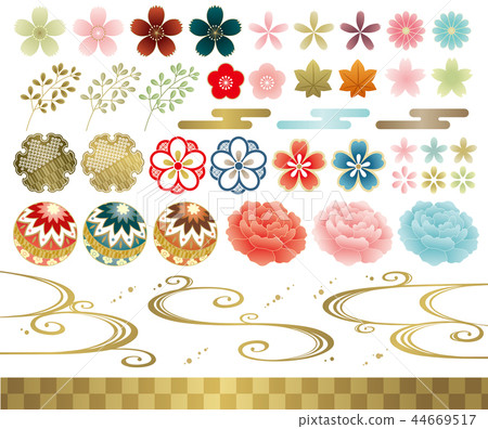 Japanese pattern parts variously 44669517
