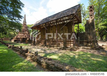 Wat Nang Phaya in Sukhothai province, Thailand. 44669546