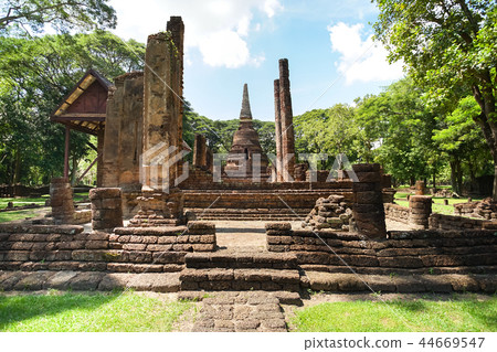 Wat Nang Phaya in Sukhothai province, Thailand. 44669547
