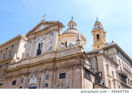 The Church of the Gesu at daylight 44669798