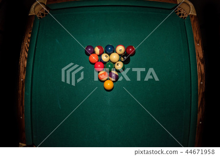 Pool billiard old eight balls table Pool billiard old eight balls table 44671958