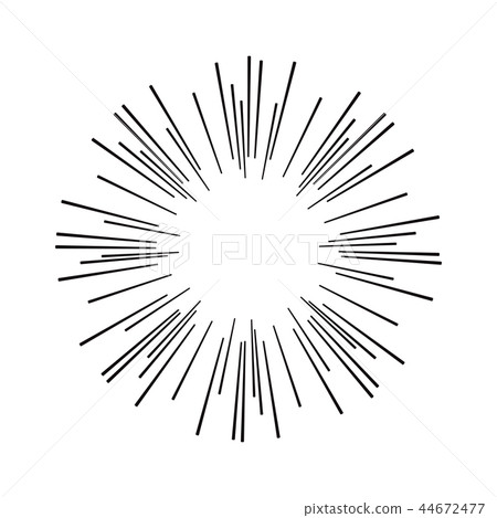 Vintage sunburst design element 44672477