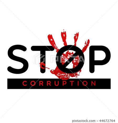 Stop corruption banner 44672764