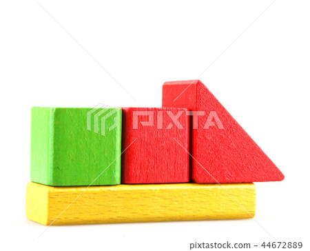 Children's wooden blocks for play 44672889