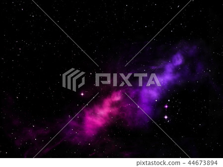 Being shone nebula. 3D rendering 44673894