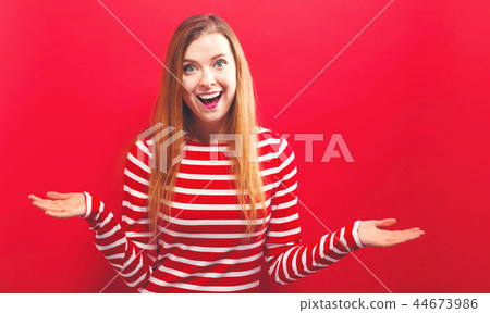 Happy young woman Happy young woman 44673986