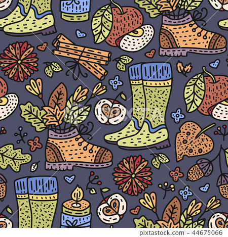 Cozy fall vector illustration.  44675066
