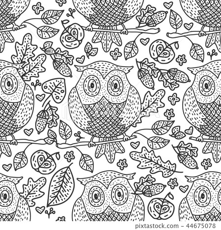 Cozy fall vector illustration.  44675078