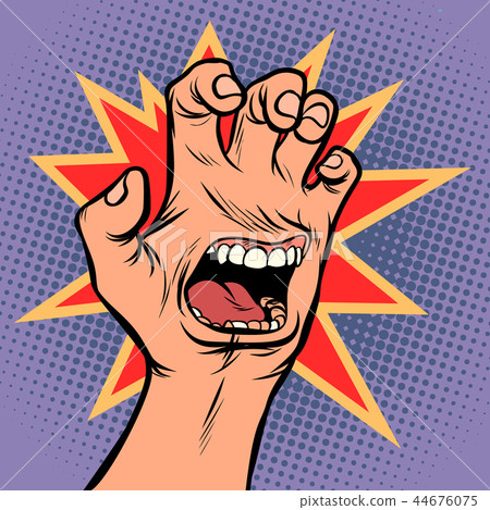 mouth emotion anger hand scratch gesture mouth emotion anger hand scratch gesture 44676075