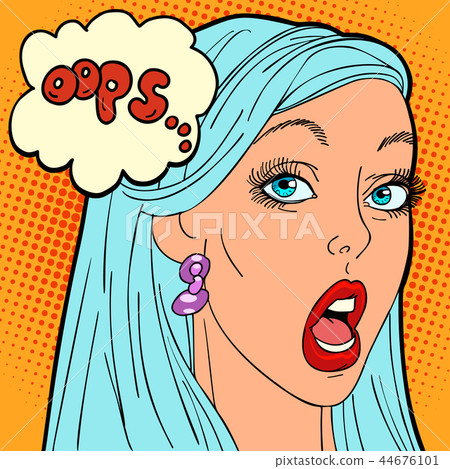 oops pop art woman oops pop art woman 44676101