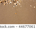 Sandy beach pattern closeup, seacoast background. 44677061