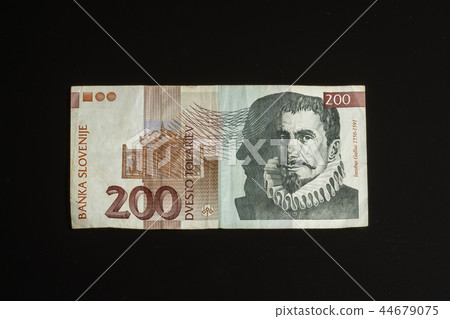 200 tolar bill of Slovenia, fallow picture 44679075
