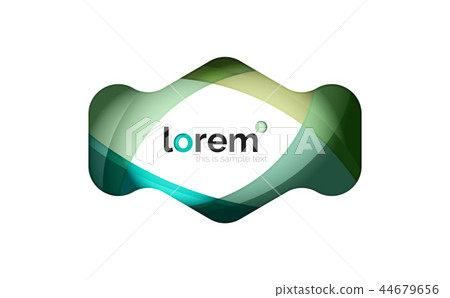 Abstract geometric logo design, overlapping shapes Abstract geometric logo design, overlapping shapes 44679656