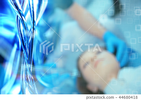 group of doctors operation blurred background / blurred background modern medical clinic doctors on surgery, surgeons at work 44680418