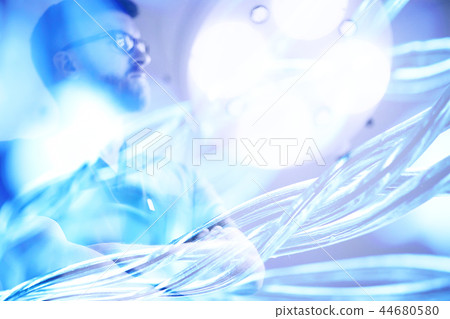 blurred background doctor / background medical institution, clinic, male doctor, medical modern background 44680580