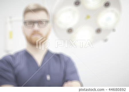 blurred background doctor / background medical institution, clinic, male doctor, medical modern background blurred background doctor / background medical institution, clinic, male doctor, medical modern background 44680892