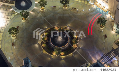 Dubai traffic at night timelapse with beautiful city Dubai traffic at night timelapse with beautiful city 44682983