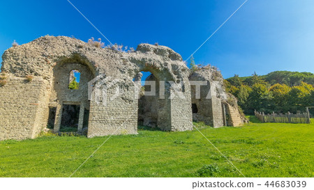 Anfiteatro Severiano in beautiful town of Albano Laziale timelapse hyperlapse, Italy Anfiteatro Severiano in beautiful town of Albano Laziale timelapse hyperlapse, Italy 44683039