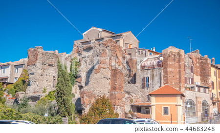 Terme di Caracalla in beautiful town of Albano Laziale timelapse hyperlapse, Italy Terme di Caracalla in beautiful town of Albano Laziale timelapse hyperlapse, Italy 44683248