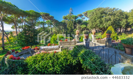 Villa Doria Pamphili park in beautiful town of Albano Laziale timelapse hyperlapse, Italy Villa Doria Pamphili park in beautiful town of Albano Laziale timelapse hyperlapse, Italy 44683332