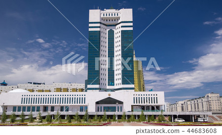 House of Parliament of the Republic of Kazakhstan timelapse hyperlapse, Astana House of Parliament of the Republic of Kazakhstan timelapse hyperlapse, Astana 44683608