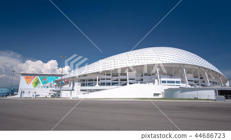 Olympic stadium Fisht timelapse hyperlapse in Sochi, Russia 44686723