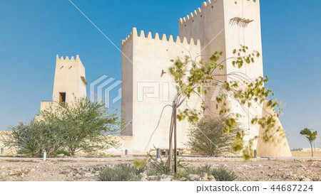 Barzan Towers timelapse, watchtowers near Doha - Qatar Barzan Towers timelapse, watchtowers near Doha - Qatar 44687224