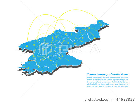 Modern of Map connections network Modern of Map connections network 44688838