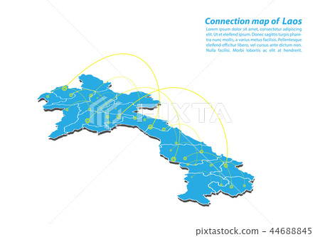 Modern of Map connections network 44688845