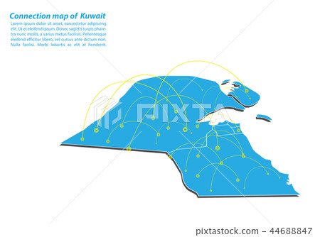 Modern of Map connections network 44688847