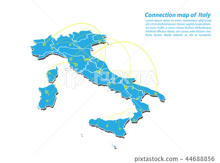 Modern of Map connections network 44688856
