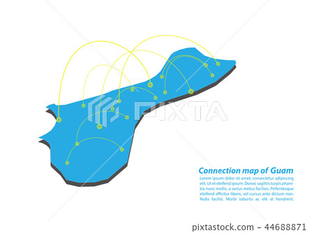 Modern of Map connections network 44688871