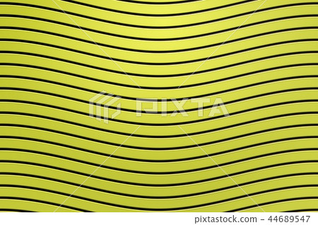 3d rendering, black curved line on yellow plastic 3d rendering, black curved line on yellow plastic 44689547