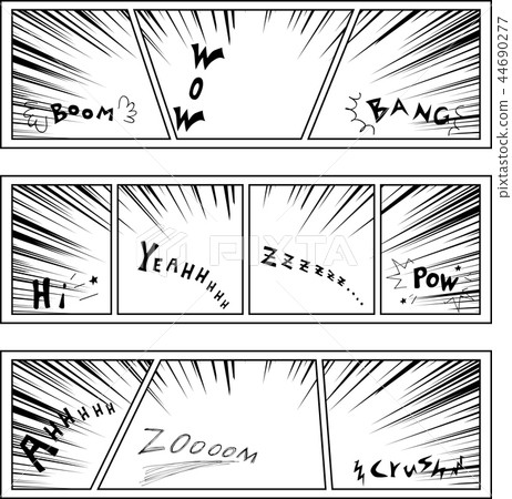 Comic concentration line effect sound Comic concentration line effect sound 44690277