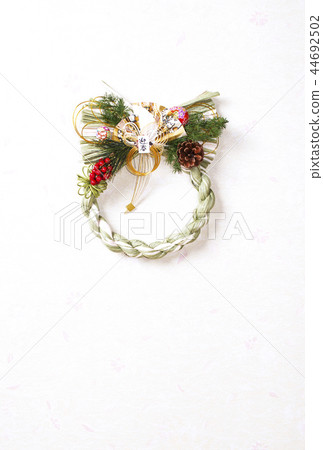 New Year decoration Shime decoration image material New Year's card material 44692502