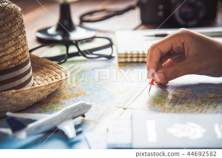 Travelers are planning a trip by searching Travelers are planning a trip by searching 44692582