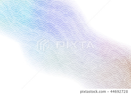 波浪哀悼的明信片背景 44692728