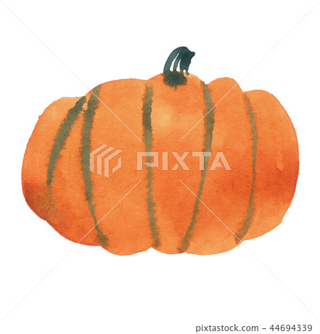 Watercolor pumpkin illustration isolated on white 44694339
