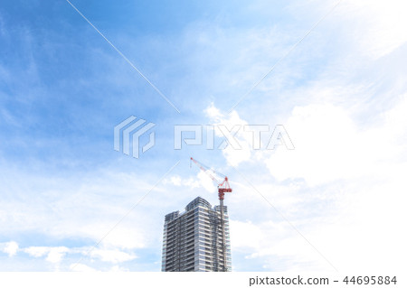 Urban landscape with tower apartment 44695884