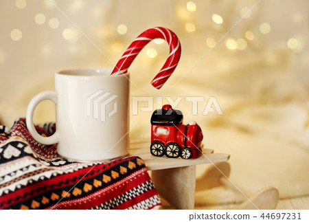 coffee cocoa cup Christmas celebration symbols 44697231