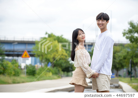漢江約會,情侶,漢江公園 漢江約會,情侶,漢江公園 44697597