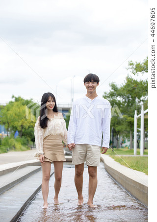 漢江約會，情侶，漢江公園 44697605