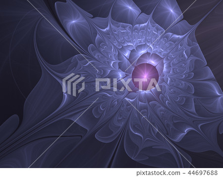 Beautiful Abstract fractal flower spring backdrop 44697688