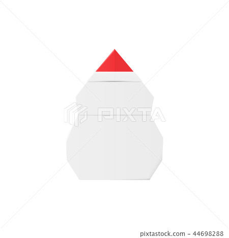 Paper craft snowman 44698288