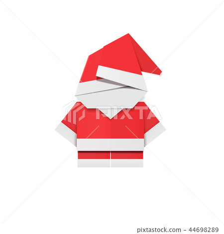 Red paper Santa Claus. Red paper Santa Claus. 44698289