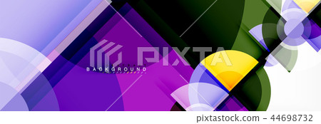 Abstract background - multicolored circles, trendy minimal geometric design Abstract background - multicolored circles, trendy minimal geometric design 44698732