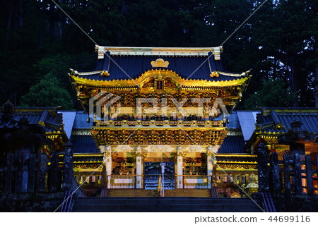 Nikko Toshogu Shrine Yomeimon Light up (Tochigi Prefecture Nikko City) 44699116