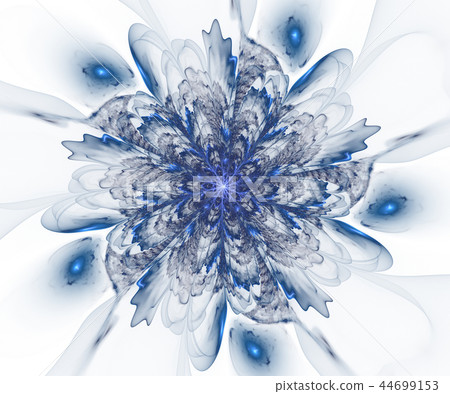 Beautiful glass winter pattern with snowflakes 44699153