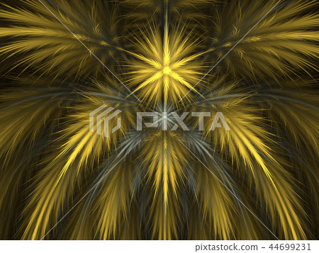 Colorful and dynamic feathered fractal spikes 44699231