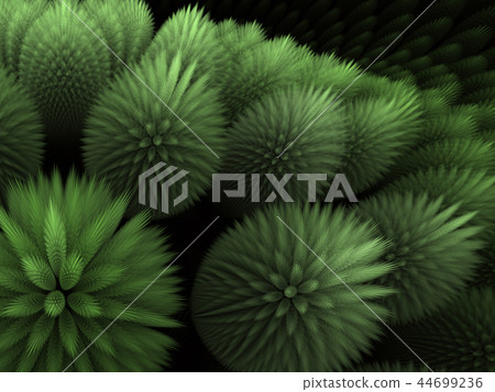 Colorful and dynamic feathered fractal spikes 44699236